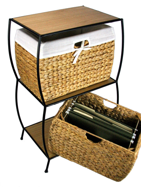 Seagrass Two Drawer File Cabinet