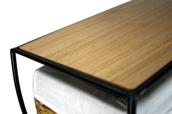 Seagrass Two Drawer File Cabinet