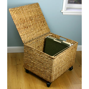 Rolling File Cabinet Seagrass Work From Home