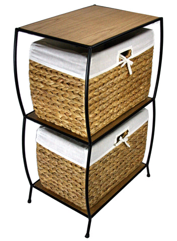 Seagrass Two Drawer File Cabinet